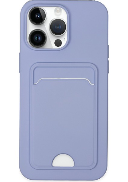 Iphone 14 Pro Max Kılıf Kelvin Kartvizitli Silikon - Lila 300099