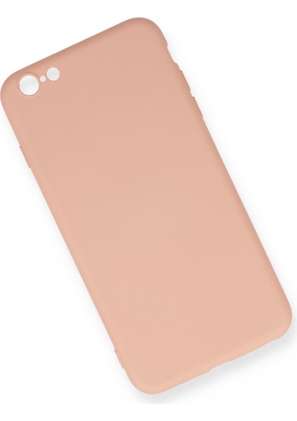 Iphone 6 Plus Kılıf Nano Içi Kadife Silikon - Pudra 300099