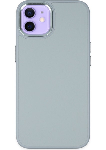 Iphone 12 Kılıf Asya Deri Silikon - Sierra Blue 300099