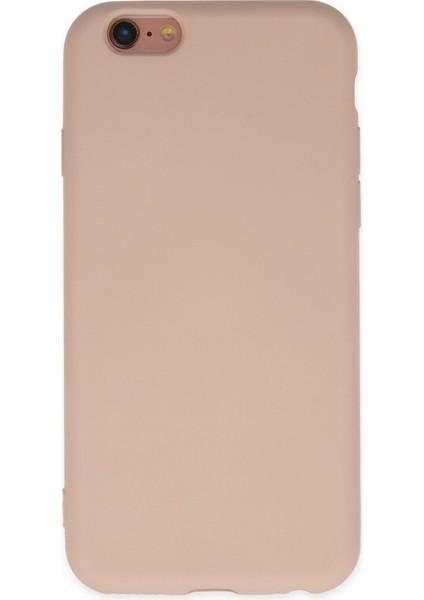 Iphone 6 Kılıf Nano Içi Kadife Silikon - Pudra 300099