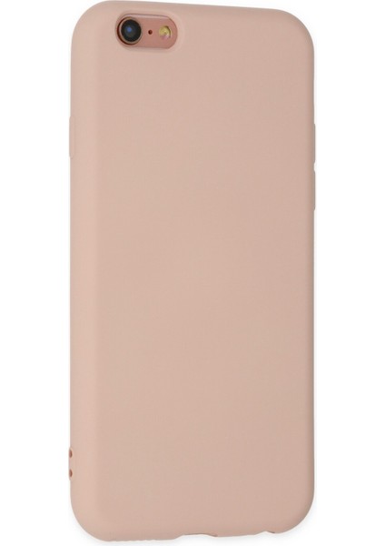 Iphone 6 Kılıf Nano Içi Kadife Silikon - Pudra 300099