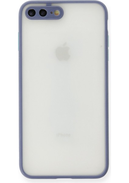 Iphone 8 Plus Kılıf Montreal Silikon Kapak - Gri 300099