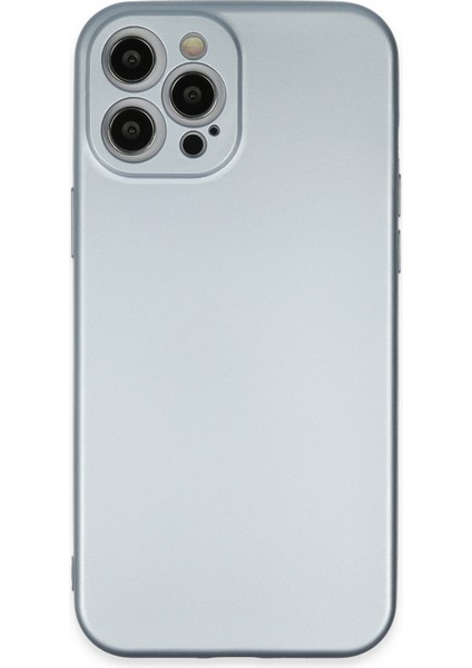 Iphone 12 Pro Max Kılıf Nano Içi Kadife Silikon - Sky Blue 300099