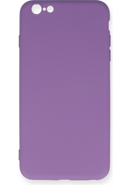 Iphone 6 Plus Kılıf Nano Içi Kadife Silikon - Mor 300099