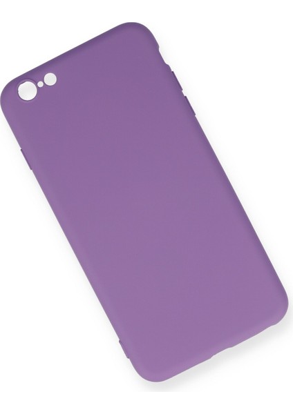 Iphone 6 Plus Kılıf Nano Içi Kadife Silikon - Mor 300099