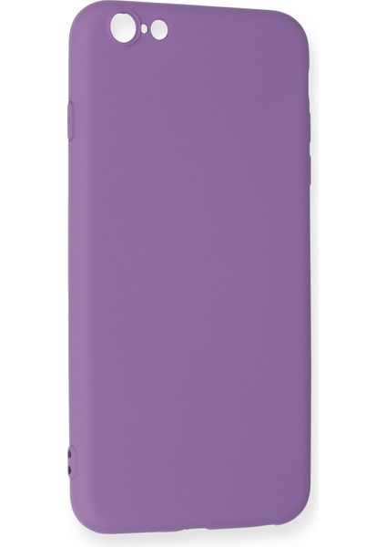 Iphone 6 Plus Kılıf Nano Içi Kadife Silikon - Mor 300099