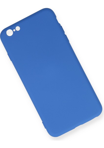 Iphone 6 Plus Kılıf Nano Içi Kadife Silikon - Mavi 300099