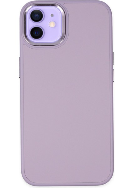 Iphone 12 Kılıf Asya Deri Silikon - Lila 300099