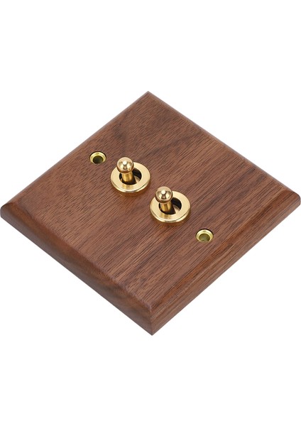 Çift Geçiş Anahtarı 250V Korozyona Dayanıklı Geçiş Anahtarı Paneli Ev Için 2 Pirinç Vidalı Çevre Dostu Dayanıklı (Yurt Dışından)