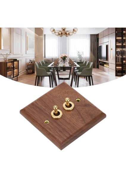 Çift Geçiş Anahtarı 250V Korozyona Dayanıklı Geçiş Anahtarı Paneli Ev Için 2 Pirinç Vidalı Çevre Dostu Dayanıklı (Yurt Dışından) fiyatları