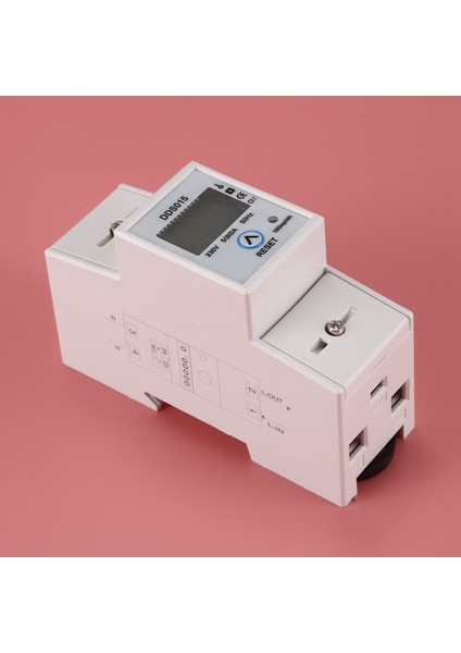 Nanlıy- Din Raylı Tek Fazlı Wattmetre Tüketimi Watt Elektronik Enerji Ölçer Kwh 5-80A 230V Ac 50Hz Sıfırlama Fonksiyonlu (Yurt Dışından)