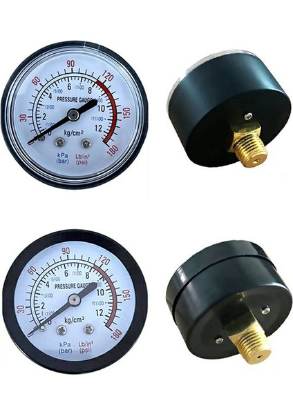 Y50 Hava Kompresörü Basınç Göstergesi Basınç Kalibratörü Çift Ölçekli Manometre - Beyaz (Yurt Dışından) fırsatları