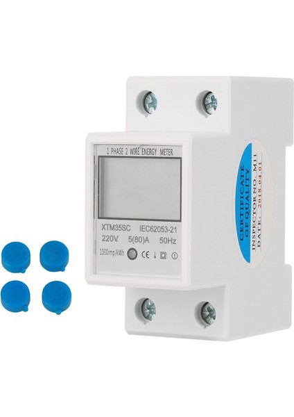 Dijital 2p Dın-Ray Elektrik Ölçer 5(80)A 1 Fazlı 2 Telli Elektronik Kwh Metre Din Raylı Enerji Ölçer 220V Alet Indirimi (Yurt Dışından) fiyatları