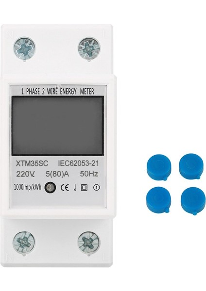 Dijital 2p Dın-Ray Elektrik Ölçer 5(80)A 1 Fazlı 2 Telli Elektronik Kwh Metre Din Raylı Enerji Ölçer 220V Alet Indirimi (Yurt Dışından) modelleri