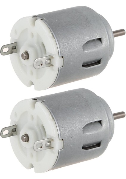 Akıllı Arabalar Için 2x 6-12V 3000 Rpm Silindirik Dc Şaft Motoru (Yurt Dışından)