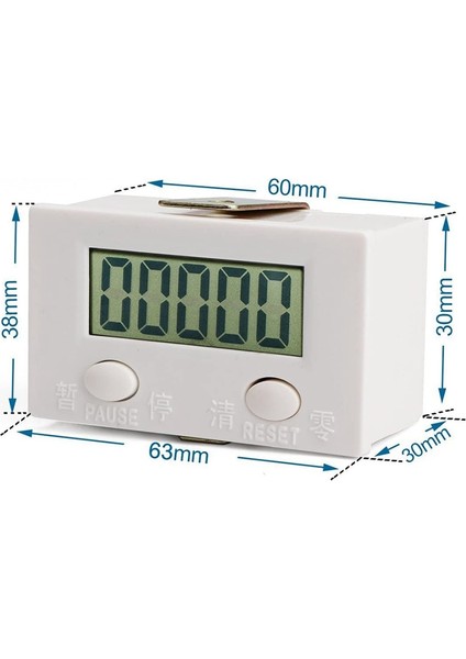 0-99999 LCD Dijital Ekran Elektronik Karşı Zımba Manyetik (Yurt Dışından)