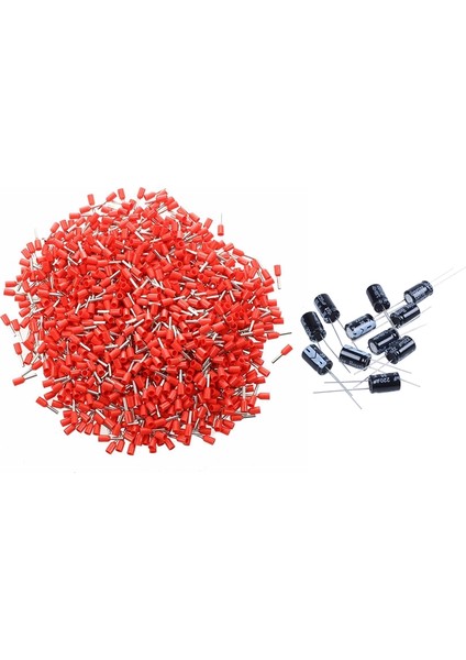 30 Adet 105°C Radyal Elektrolitik Kondansatörler Siyah, 10 Adet 220UF 35V 8X12MM ve 20 Adet 1000UF 25V 10X17MM (Yurt Dışından)