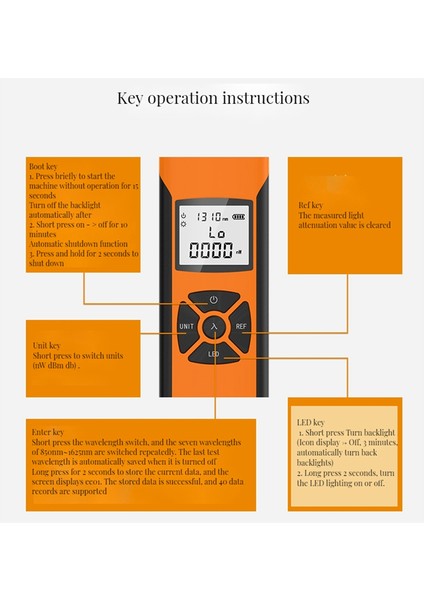 Guangyan G10 Optik Güç Ölçer Optik Kablo Test Cihazı Ftth -70 Ila 6dbm Opm Fc/sc/st Fiber Optik Güç Ölçer (Yurt Dışından) fiyatları