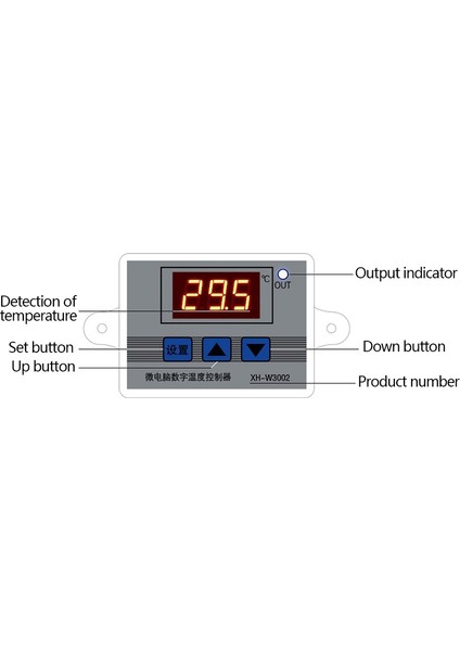 10A Termostat Kontrol Anahtarı-1 x LED Sıcaklık Kontrol Cihazı-… (Yurt Dışından)