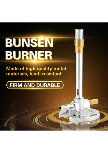 Propan Laboratuar Isıtma Cihazı Için 1 Adet Mikro Bunsen Brülör Gaz Işığı (Yurt Dışından)