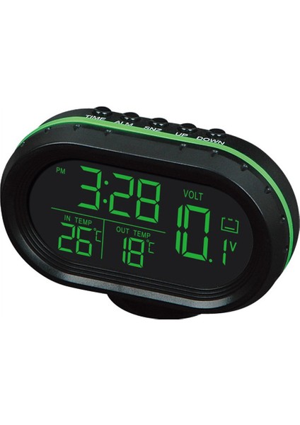 Araba Sıcaklık Saati Voltmetre Araba Termometresi Elektronik Saat Gece Lambası (Yurt Dışından) fiyatları