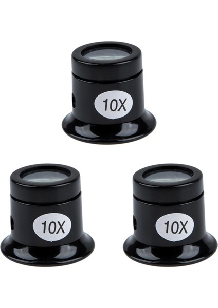 Büyüteç Len Aracı-3 x 10 x Göz Büyüteci-Siyah (Yurt Dışından)