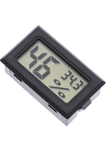 Gömülü Taşınabilir Termometre Higrometre Kablosuz Elektronik Dijital - Siyah (Yurt Dışından)