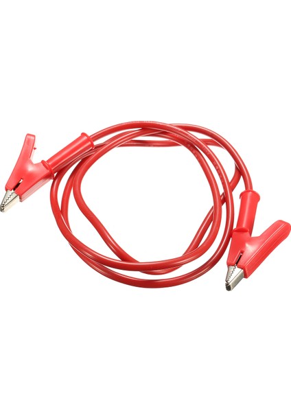 Aletler Malzemeleri Çift Uçlu Klipler Timsah Kablo Timsah Jumper Tel Test Kabloları Kelepçe 100 cm (Yurt Dışından)