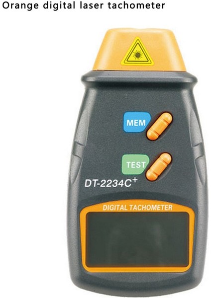 Fotoelektrik Takometre DT2234C+ El Tipi LCD Dijital Mini Lazer Takometre Gri Turuncu Pilsiz (Yurt Dışından) fırsatları