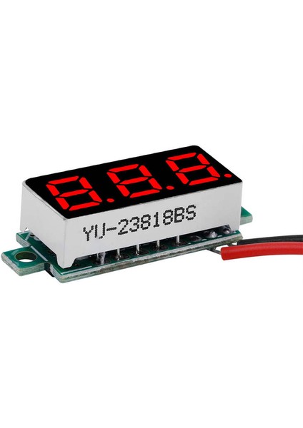 2.5-30V Ölçüm Aralığı Voltmetre LED Ekran Protable 1pc Dijital Dc Elektrikli Bisikletler (Yurt Dışından)