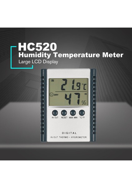 HC520 Dijital Nem Boyu Ölçer Mini LCD Termometre Higrometre (Yurt Dışından)