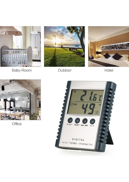 HC520 Dijital Nem Boyu Ölçer Mini LCD Termometre Higrometre (Yurt Dışından)