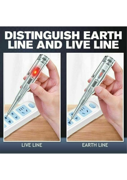【ayak Kanepe】 Etkoo 70-250V Elektrik Test Cihazı Kalemi Su Geçirmez Kaynaklı Gerilim Duyarlı Test Cihazı Tornavida Aracı W/prob Gösterge Işığı Test Kalemi (Yurt Dışından) indirimleri