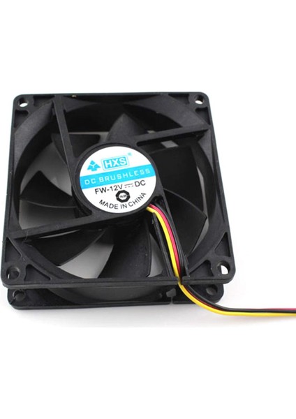 Taşınabilir Bilgisayar DC12V 8cm Pc Bilgisayar Cpu Soğutma Fanı Soğutucu Süper Sessiz - Siyah (Yurt Dışından)