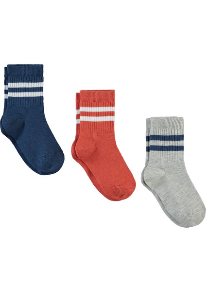Erkek Çocuk 3'lü Soket Çorap 2-12 Yaş Indigo fiyatları
