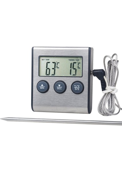 TP700DIGITAL Uzaktan Kablosuz Gıda Mutfak Fırın Termometre Probu Barbekü Izgara Fırın Et Zamanlayıcı Sıcaklığı Manuel Set (Yurt Dışından)