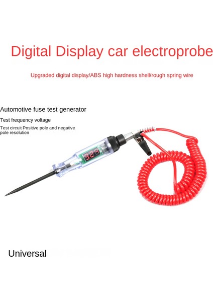 1 Adet Elektrik Devre Test Cihazı Dijital Işık Probu Test Kalemi 6V 12V 24V Otomotiv Çok Fonksiyonlu Araba Tekne Oto Aksesuarları (Yurt Dışından) fiyatları