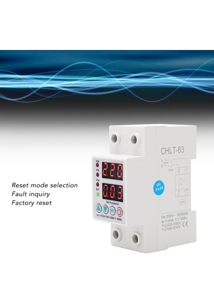 Gerilim Akım Koruyucu, Ev Için 1-63A 230V Güvenli Aşırı Düşük Gerilim Koruyucu (Yurt Dışından) modelleri