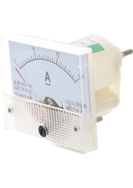 2x 85C1 Dc 0-15A Dikdörtgen Analog Panel Ampermetre Ölçer (Yurt Dışından)