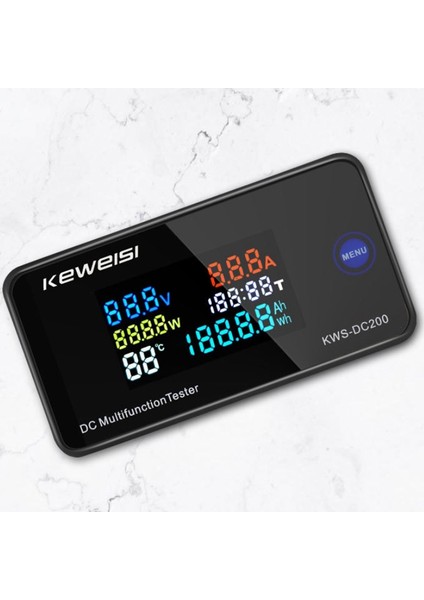 Flyeer Keweısı Dc 0-200 V Voltmetre Ampermetre Kws Güç Enerji Ölçer LED Dijital Dc Wattmetre Elektrik Ölçer, 10A (Yurt Dışından) fiyatları