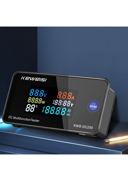 Flyeer Keweısı Dc 0-200 V Voltmetre Ampermetre Kws Güç Enerji Ölçer LED Dijital Dc Wattmetre Elektrik Ölçer, 10A (Yurt Dışından) indirimleri