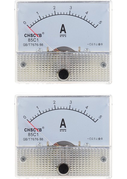 Namuny 2x 85C1-A Analog Akım Panel Metre Dc 5A Amp Ampermetre (Yurt Dışından)