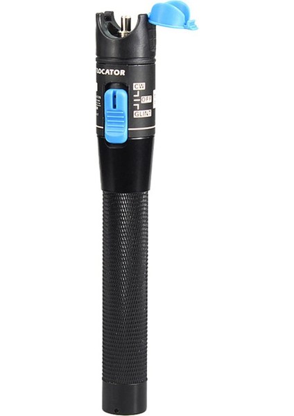 Kırmızı Lazer Fiber Optik Test Kalemi Görsel Arıza Bulucu Fiber Optik Test Cihazı 1mw - Siyah (Yurt Dışından)