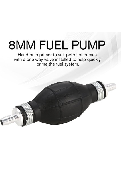 8mm Yakıt Pompası Hattı El Astar Ampul Gaz Benzinli Kauçuk Araba Tekne Transferi - Siyah (Yurt Dışından) fırsatları