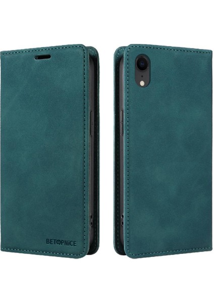 Iphone Xr Için Folio Cüzdan Pu Deri Manyetik Koruyucu Telefon Kılıfı (Yurt Dışından)
