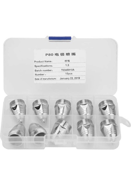 10 Adet P-80 Plazma Kesme Sarf Kesici Torç Memesi Ipuçları Elektrot (Yurt Dışından) fırsatları