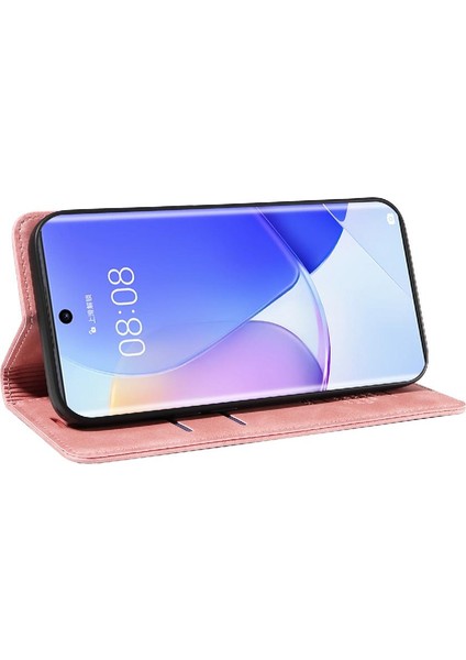 Bdt Shop Huawei Nova 9 Için Folio Cüzdan Koruyucu Manyetik Pu Deri Telefon Kılıfı (Yurt Dışından)