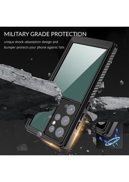 Samsung Galaxy S23 Ultra IP68 Su Geçirmez Tam 12FT Askeri In Telefon Kılıfı (Yurt Dışından) indirimleri