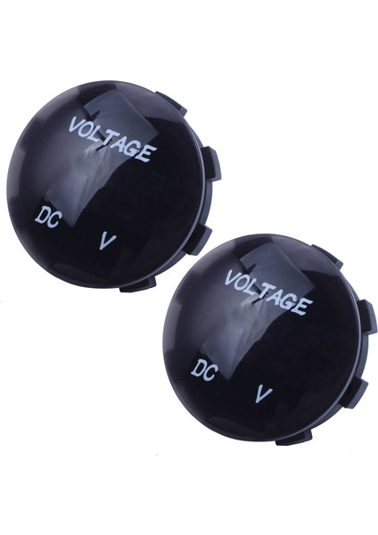 2x 5V-25V Dc Voltmetre LED Dijital Ekran Panele Monte Yuvarlak Su Geçirmez Araba Motosiklet Araba (Yurt Dışından) fiyatları