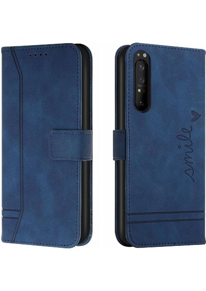 Sony Xperia 1 Ii Pu Deri Manyetik Kapatma Flip Folio Için Telefon Kılıfı (Yurt Dışından)